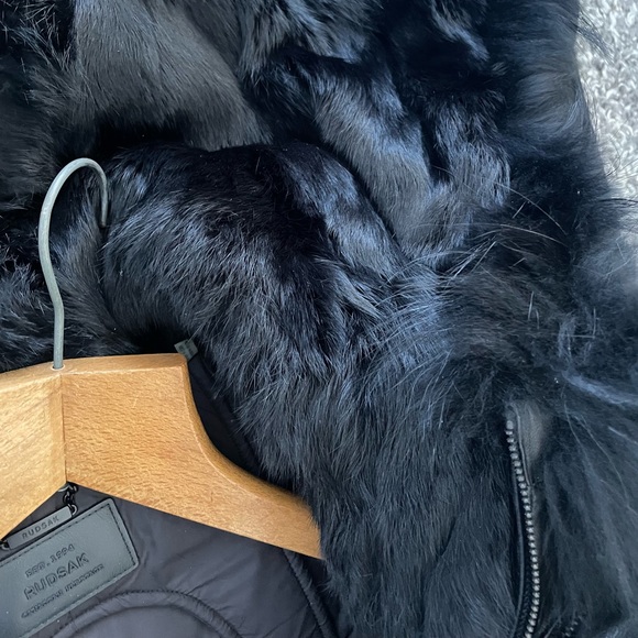 Rudsak Crawley Leather Down Bomber Jacket - Picture 10 of 11